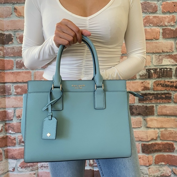 Kate spade MEDIUM Cameron satchel crossbody blue - Picture 2 of 8